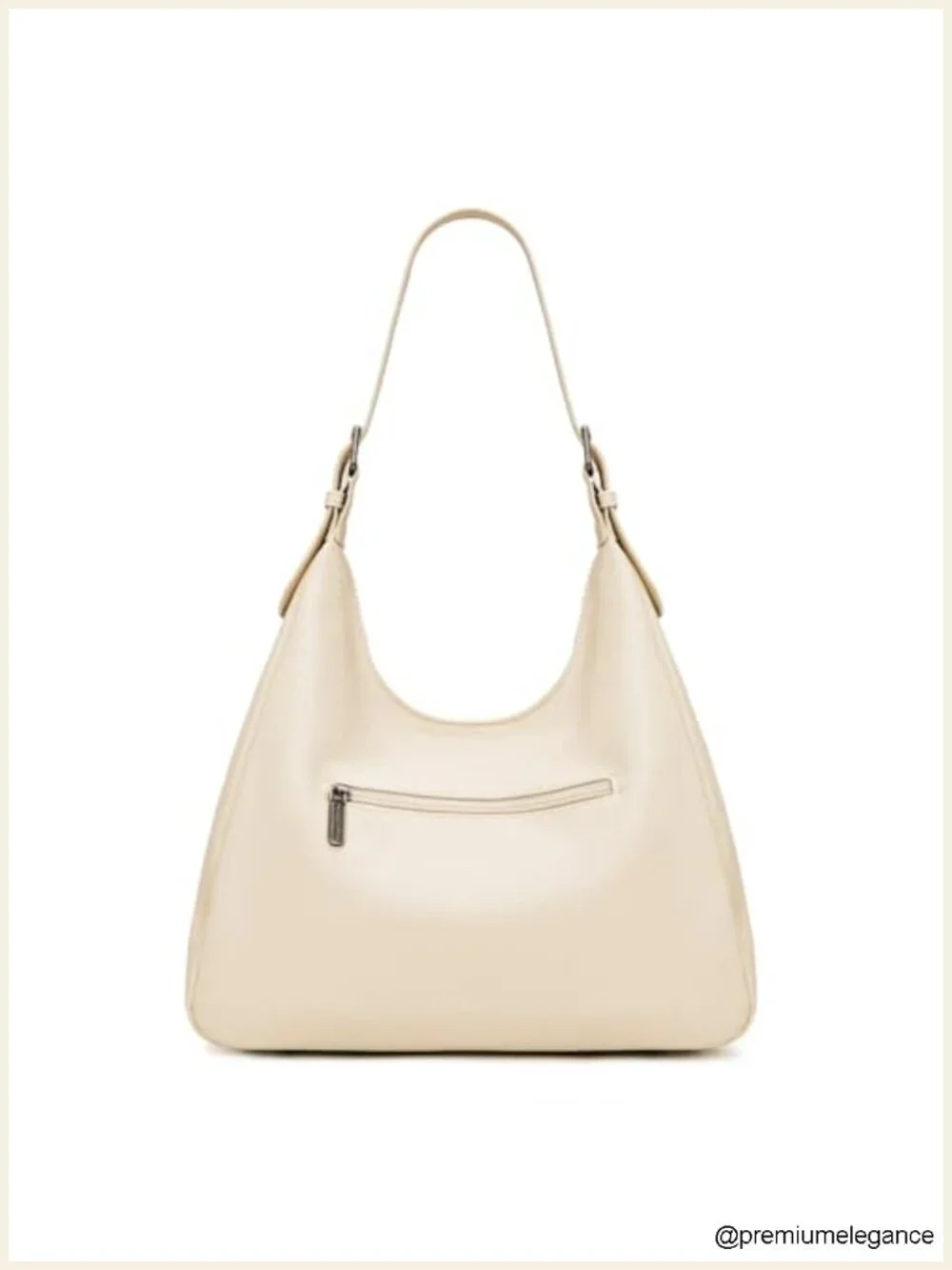 Slouchy Hobo Shoulder Bag with Magnetic Closure, PU Leather, Multi-Pocket